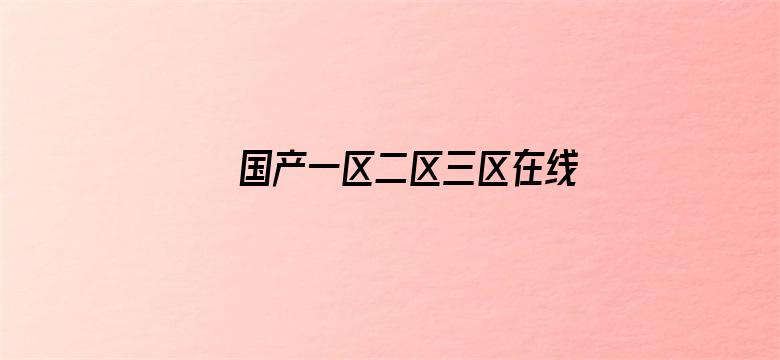 >国产一区二区三区在线无码横幅海报图